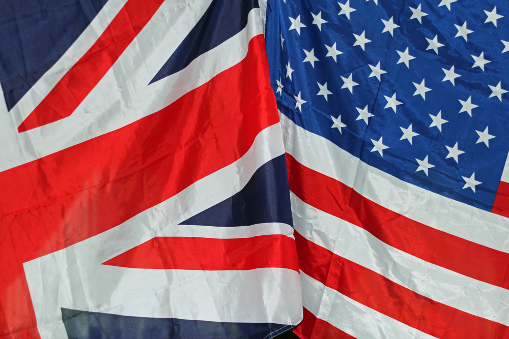 UK USA flags